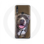 &Uuml;mbris Huawei p30 lite Pitbull koerale Valge hall
