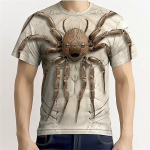 Moodne 3D Spider-tr&uuml;kiga T-s&auml;rk meestele Naljaka pealuu mustriga &uuml;lisuured T-s&auml;rgid Suvised vabaaja O-kaelusega l&uuml;hikeste varrukatega pulloverid 3XL