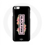 Coque pour Iphone 5 Blackpink Groupe de K-pop Logo Noir Rose Fond Noir