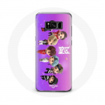 Coque pour Samsung Galaxy S8 BTS TinyTAN Animation Affiche RM Jin Suga J-Hope Jimin Jungkook Et V Mic Drop Danse