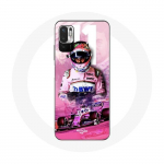 &Uuml;mbris Xiaomi Redmi Note 10 5G vormel 1 Sergio P&eacute;rez F1 Driver Pink jaoks