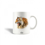 Mug en C&eacute;ramique Tigre Dessin Texture Color&eacute;