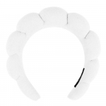 Sponge Hairband n&auml;opesu- ja du&scaron;ipilv Sponge juuste aksessuaarid naistele meigieemaldaja peapael 1 pakk 1-Pack valge