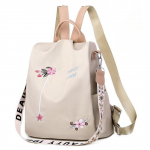 Veekindel Oxford Naiste Seljakott Mood Vargusvastane Naiste Seljakotid Tikandiga Koolikott K&otilde;rge Kvaliteediga Suure Mahutavusega Seljakott beež