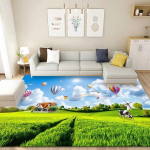 3D P&otilde;randamatt Vaibad K&ouml;&ouml;k Rannalained Jooksva Vaip K&ouml;&ouml;k Pestav Libisemiskindel Elutoa Vaip Mereline Vannimatt Imav 80*120cm