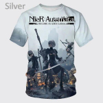 Suvine meeste vabaaja l&uuml;hikeste varrukatega T-s&auml;rk Mood Nier Automata 3D tr&uuml;kitud T-s&auml;rk Isiksus Harajuku t&auml;navar&otilde;ivad l&uuml;hikeste varrukatega XXXXL