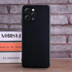 &Uuml;mbris Xiaomi Redmi 12 4G coque jaoks Luksuslik tekstiil Nahk nahk pehme TPU k&otilde;va PC telefoni kaas Xiaomi redmi 12 4G &uuml;mbrisele funda Redmi 12 4G must