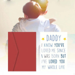 Fathers Day Card, gifts for dad, Sweet Blessings Father's Greeting Card