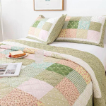 Princess Style T&auml;ispuuvillane Patchwork K&otilde;ik hooaja universaalne voodikate, puhtast puuvillast konditsioneeritud voodipesu, maakoha voodipesu, suvine 150*200 beige