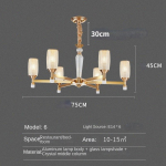 Elutoa l&uuml;htrid on kaasaegsed lihtsad kerged ja luksuslikud p&otilde;hjamaised ja atmosf&auml;&auml;rilised majapidamiste magamistubade ja restoranide valgustid 6 head lights