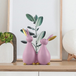 Armas j&auml;nku kujukeste vaigust skulptuur lihav&otilde;ttep&uuml;hade kingitus kodukaunistuseks valge