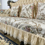 Euroopa vanaaegsed žakaarv&auml;rvi diivanikatted Luksuslik libisemisvastane diivanipadi 1/2/3 istmed M&ouml;&ouml;blikaitsed Libiseva kattega diivanikate 90x210cm 1pc