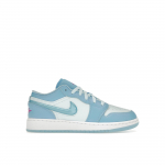 Air Jordan 1 Low SE GS Aquarius Blue Kids tossud Glacier-Blue Hyper-Violet FN7366-400 35.5