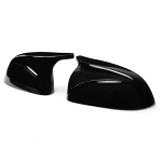 M look Carbon Fiber Mirror Cover for BMW X3 G01 X4 G02 X5 G05 Side Door Rearview Cover Caps 2018 + Gloss black black