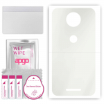 apgo MATTE Protective Skin Sticker for the back compatible with Motorola Moto C, Wrap Film, Hydrogel Film, Flexible, Soft TPU with positioning layer e