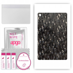 apgo Protective Skin Sticker for the back compatible with TCL Tab 7 Lite, Wrap Film, Foil, Vinyl - Pattern Carbon Black Pixel