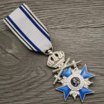 Kopeeri Preisi Baieri krooniristi medal metallist emailiga m&auml;rk Saksa m&auml;lestusm&auml;rk crown sword h&otilde;be