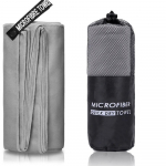 Mikrofiibrist kiirelt kuivav j&otilde;usaalir&auml;tik h&otilde;be-ION, l&otilde;hnavaba imav kiudainest kiiresti kuivav treeningvarustus keha higistamisega treenimiseks 80x130cm