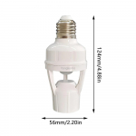 360 kraadi PIR inimese induktsiooni liikumisandur LED &ouml;&ouml;lambi pesa alus E27 AC 85V-265V viiteaja reguleeritav l&uuml;liti E27