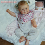 Suure suurusega 60 cm riidest keha Reborn Doll Maddie 50 cm t&auml;isvin&uuml;&uuml;list korpusega vasts&uuml;ndinud nukk K&auml;sitsi valmistatud peen v&auml;rviga maalitud 3D-naha simulatsiooniga beebinukud lastele 50cm full silicone girl