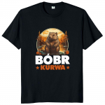 Bober Kurwa Bobr T-s&auml;rk Retro Funny Meme Trend Y2k Graafiline T-s&auml;rk Pehme Unisex 100% puuvillane T-s&auml;rk XL