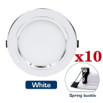 10tk/partii LED-allvalgusti 12V 24V 110V 220V kohtvalgusti 5W 9W 12W 15W 18W s&uuml;vistatav LED laevalgusti k&uuml;lm soe valge lamp DC12V 5W&Warm White