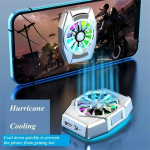 Kaasaskantav mini tagaklambriga radiaator Mobiiltelefon &Otilde;hkjahutusega jahutusventilaator IPhone IOS jaoks Androidi m&auml;ngutarvikud PUBG m&auml;ngujahuti