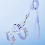 Kassi rakmete jalutusrihma komplekt, reguleeritav Cartoon Bee kahekihiline koerarakmed v&auml;ikese keskmise lemmiklooma kaelarihmaga &otilde;ues jalutamiseks S (1.5-4kg of pet) kollane