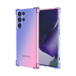 L&auml;bipaistev armas gradiendiga telefoni&uuml;mbris, &otilde;huke kriimustusvastane painduv TPU kate, p&otilde;rutuskindel kaitse&uuml;mbris Samsung Galaxy S22 5G S23 FE S24 Ultra S23+ jaoks Samsung Galaxy S23+ sinine/roosa