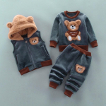 Kids Bear vabaaja moodne pikkade varrukatega kaelusega dressipluus fliisist pullover 100
