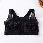 Esikinnitusega kehahoiaku korrigeerija Lift Up rinnahoidja Naiste Push Up Risti Selja aluspesu P&otilde;rutuskindel sporditugi Fitness Vest Rinnahoidjad S-5XL 4XL must