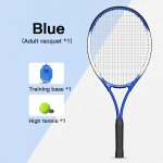 Tennisetreeneri tagasil&ouml;&ouml;gipall n&ouml;&ouml;riga tenniseharjutuse tagasil&ouml;&ouml;givarustuse treener sulgpall soolo sinine