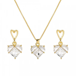 Uus mood k&otilde;rvar&otilde;ngad kaelakeed naistele s&uuml;damekujuline tsirkoon roosa kristallist ripats kaelakee naiste ehted peened kingitused