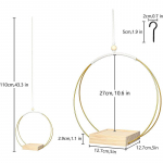 1 tk Bohemian seinarippuvad rippuvad taimeriiulid Taimekaunistused Rippuvad lillepotid kuld