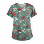 J&otilde;ulud naiste V-kaelusega mood vabaaja j&otilde;ulutr&uuml;kiga kaitsev &uuml;likond XXL punane