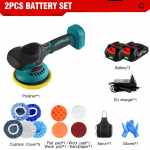 ONEVAN 21V elektriline autopoleerija juhtmeta autopoleerija 7000rpm reguleeritav juhtmevaba autopoleerija Makita 18V aku jaoks 2 Battery-EU