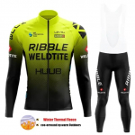 2024 Team Winter Thermal Fliis Rattas&otilde;iduriided Meeste Jersey kost&uuml;&uuml;m &otilde;ues, Soe Rattas&otilde;iduriided Mtb Pika rinnaga p&uuml;kste komplekt XL
