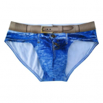 Meeste p&uuml;ksid, keskmise k&otilde;rgusega elastne v&ouml;&ouml;koht 3D imitatsiooniga teksad, tr&uuml;kitud aluspesu U-kumerad, &otilde;hukesed alusp&uuml;ksid, igap&auml;evane kandmine L helesinine v&auml;rv