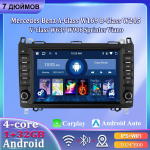 7'' autoraadio Android Carplay jaoks Mercedes Benz A-Class W169 B-Class W245 V-Class W639 W906 Sprinter Viano Car Multimedia Player Autoraadio 1+32GB must