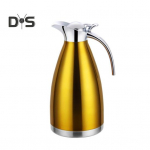 2L roostevabast terasest termoveekeetja kann Kahekihiline isolatsioonikann teekohvi kuuma vee jaoks tilkumisvastase otsikuga veekeetja kodubaari v&auml;litingimustes 2L