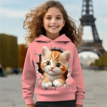 Lasteriided Kassidele Pusad Pullover V&auml;lisr&otilde;ivad T&uuml;drukute riided 2&ndash;8-aastastele Kevadmood 3D-printidega Laste varrukatega topid 120