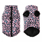 Koera j&otilde;ulumantel Veekindel talvesooja koerte riided v&auml;ikestele ja keskmistele suurtele koertele lemmikloomadele k&uuml;lma ilmaga kost&uuml;&uuml;mijope Prantsuse buldogi tuulekindel lume&uuml;likond S lilla