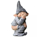 Aiakaunistused Garden Gnome Pull Stinky Dwarf Resin Crafts Garden Gnome