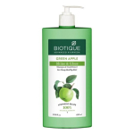 Biotique Rohelise &Otilde;una S&auml;ra ja L&auml;ike &Scaron;ampoon ja Palsam | Toidab Peanahka | Muudab Juuksed Pehmeks ja Siledaks | 100% Botaanilised Ekstraktid| K&otilde;ikidele Nahat&uuml;&uuml;pidele | 650ml green