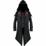 Cosplay keskaegne mees t&auml;navariided kapuutsiga jakid &uuml;ler&otilde;ivaste kost&uuml;&uuml;m Edward Assassins Creed M must