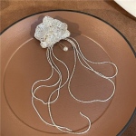 Moodne metallist vibupross h&otilde;bev&auml;rvi lillelise tutiga rinnan&otilde;elad naistele, &uuml;likonna s&auml;rgikrae n&ouml;&ouml;pn&otilde;elad, luksuslikud ehteprossid, kingitused