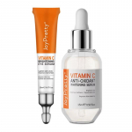 JoyPretty VC Valgendav Nahahoolduskomplekt Tumedate Silmaaluste Vastane Silmakreem Pigmendilaikude Eemaldaja H&uuml;aluroonhappe Niisutav Seerum Ilu Tervis oranž