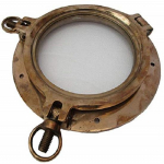 Karastatud klaasist merepaat Navy Yacht Marine Akna ava 30,48 cm p&otilde;hi, &uuml;mmargune uksega