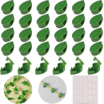 30 tk taimeklambrid taimede jaoks, taimede seinaklambrid viinapuude jaoks Rippuvad taimet&ouml;&ouml;riistad Seinakinnitusklamber Lehekujuline isekleepuv taimekinnitusvahend, kodukaunistus 30PCS-Leaf Shape