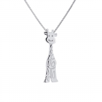 LEA &; ARTHUR - Laste ripats "GIRAFFE" muster - roodiumiga kaetud 925 Sterling Silver